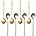 Pack of 8, Stainless Steel Espresso Spoons, findTop Mini Teaspoons Set for Coffee British Tea Dessert Cake Ice Cream Cappuccino, 5.3 Inch