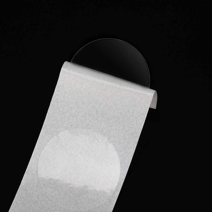 QUMENEY 2000 Pieces Clear Seal Label Clear Retail Package Round Seal Labels Adhesive Stickers Round Envelope Stickers, Transparent for Schoo