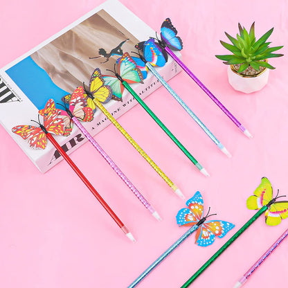 RETON 24 Pack Butterfly Ballpoint Pens, Novelty Pens Fine Point 0.5, Cute Writing Pens for  Women Gifts, Bulk Pens for Office Home Supplies
