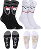 2 Pairs Wedding Socks, Groom and Bride Crew Socks, Novelty Socks, Engaged Socks Couple, Matching Wedding Socks for Engagement Party Couples