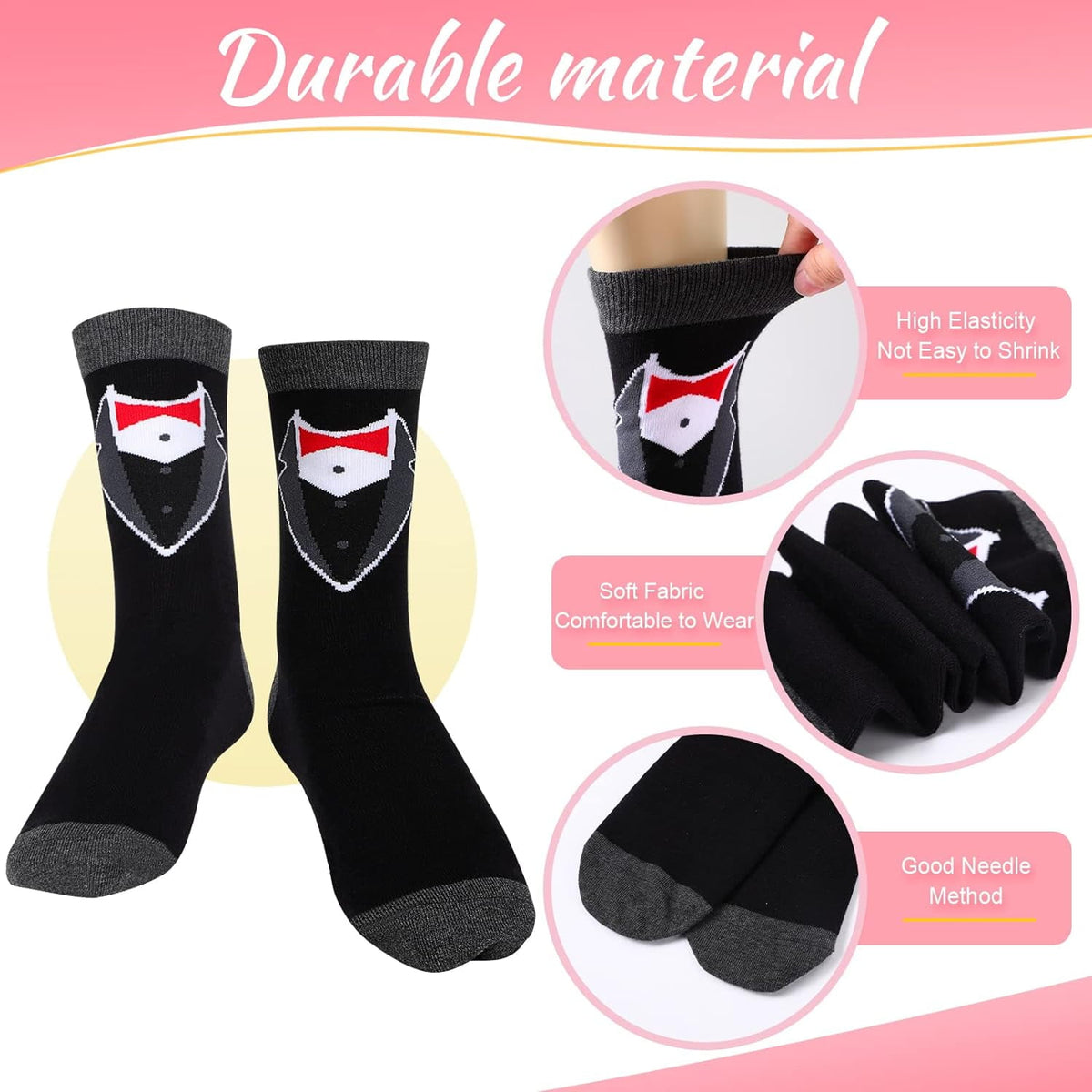 2 Pairs Wedding Socks, Groom and Bride Crew Socks, Novelty Socks, Engaged Socks Couple, Matching Wedding Socks for Engagement Party Couples