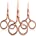 3 Pack Small Nose Scissors Facial Hair Scissors Mini Beauty Scissors Stainless Steel Trimming Pointed Scissor for Grooming Eyebrows, Nose, M