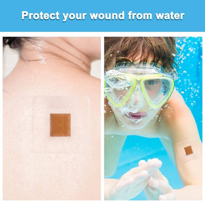 3 Packs Tattoo Aftercare Waterproof Bandage, STONCEL Transparent Stretch Adhesive Film Dressing, Second Skin Wound Healing Protective Tape for Plastic Cover, Recovery, Keep Wound, Protective Shield
