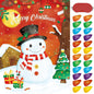 Christmas Party Pin Games Set Pin The Nose on The Snowman Pin The Beard on The Santa Claus Pin The Nose on The Reindeer for New Year Xmas Pa