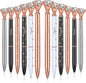 QUMENEY 12Pcs Thanks Diamond Ballpoint Pens Rhinestones Black Ink Pens Bling Metal Gel Ink Pen Thanks Present for Event Party Employee Appre