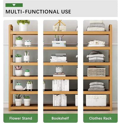 3 Tiers Shoe Rack Zzbiqs Shoe Storage Organizer, Bamboo, Wood, up to 12 Pairs