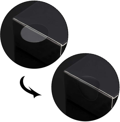 QUMENEY 2000 Pieces Clear Seal Label Clear Retail Package Round Seal Labels Adhesive Stickers Round Envelope Stickers, Transparent for Schoo