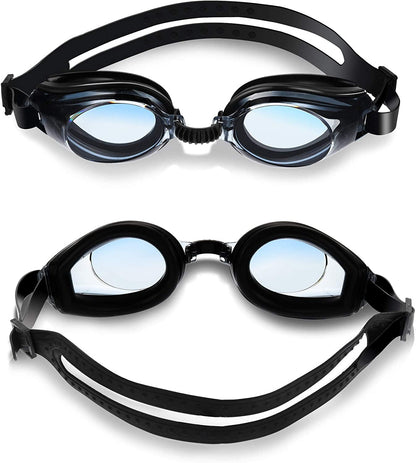 4 Pairs Triathlon Swim Goggles, Swimming Goggles Anti Fog Shatterproof UV Protection Goggles, Assorted Colors
